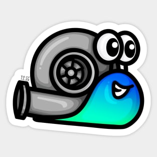 Turbo Snail V1 - Blueish Sticker